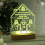Personalised Gingerbread House Wooden Based LED Christmas Light, thumbnail 8 of 10