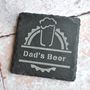 Personalised Beer Slate Coaster, thumbnail 2 of 4