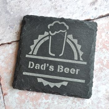 Personalised Beer Slate Coaster, 2 of 4