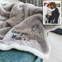 Personalised Embroidered Photo Mochal Sherpa Blanket, thumbnail 10 of 11