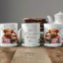 Personalised Highland Cow Love Couple In Christmas Jumpers Mug B, thumbnail 2 of 2