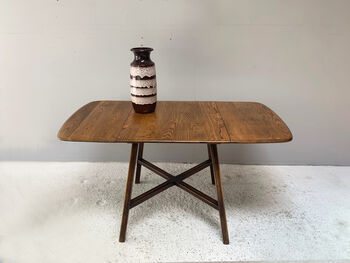 Ercol 1950’s Old Colonial Blue Label Drop Leaf Table, 2 of 10