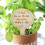 Personalised Engraved Wooden Plant Sign, thumbnail 3 of 4