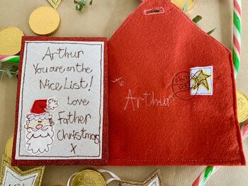 Personalised You’re On The Nice List Letter, 3 of 6