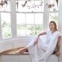 Ladies White Cotton Lace Panel Nightdress 'Valerie', thumbnail 2 of 6