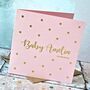 Personalised Gold Foiled Star Baby Card, thumbnail 1 of 4