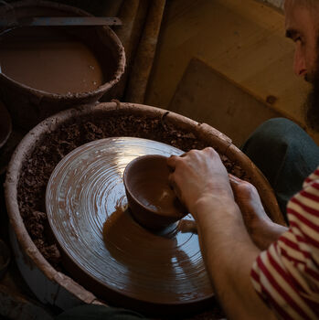Handmade Wood Fired Small Cup Duo 80ml Each, 10 of 11