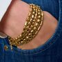 Waterproof Gold Plated Stretch Bracelets, thumbnail 1 of 7
