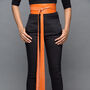 Orange Handmade Leather Sash Belt For Women One Size, thumbnail 2 of 6