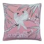 Bamboo Birds Embroidered Chinoiserie Cushion, thumbnail 2 of 3