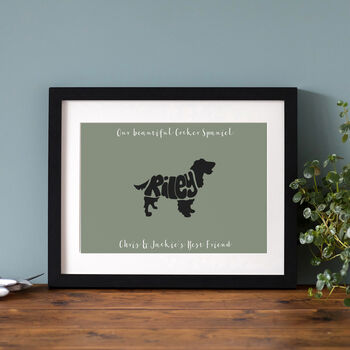Personalised Cocker Spaniel Print, 3 of 10
