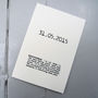Personalised Anniversary Date Card, thumbnail 2 of 4