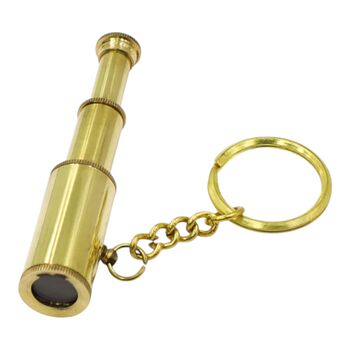 Custom Brass Mini Telescope Keyring, 4 of 10