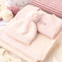 Luxury Baby Girl Pale Pink And Cream Knitted Gift Set, thumbnail 1 of 12