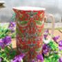 Large China Jug In William Morris Red Strawberry Thief Design, thumbnail 5 of 8