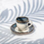 Navy Set Of Six Porcelain Espresso Cup And Saucer, thumbnail 4 of 12