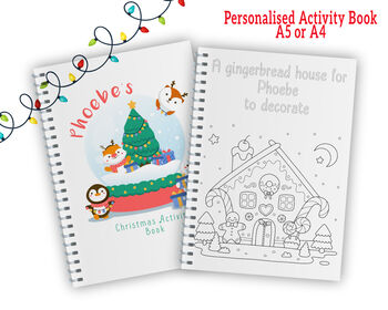 Personalised Christmas Activity Book, 2 of 6