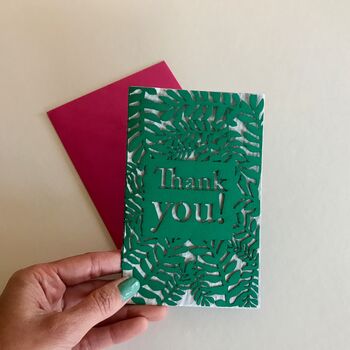 Thank You Papercut Plantable Seed Card, 5 of 5