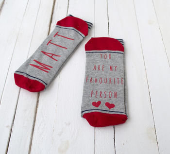 Personalised My Favourite Person Gift Socks, 2 of 2