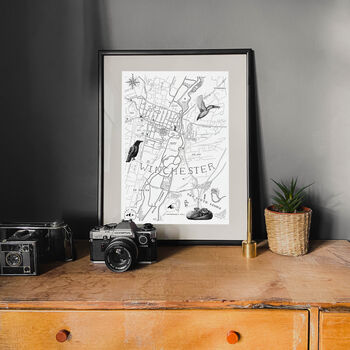Personalised Winchester Illustrated Map, 2 of 7