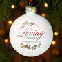 Personalised In Loving Memory Wreath Bauble, thumbnail 1 of 3