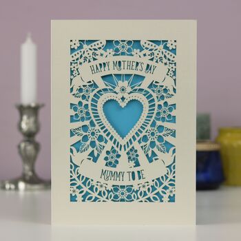 Papercut Mummy To Be Mother's Day Card, 6 of 11
