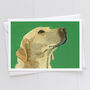 Golden Labrador Card, thumbnail 1 of 2