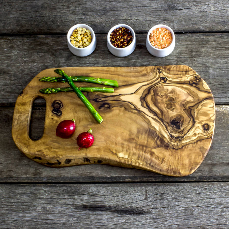 Rustic Olive Wood Chopping Board, 1 of 4
