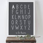 Personalised Alphabet Child's Print, thumbnail 3 of 4