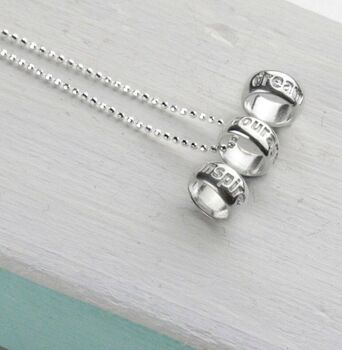 Personalised Sterling Silver Travel Charm Necklace, 2 of 8