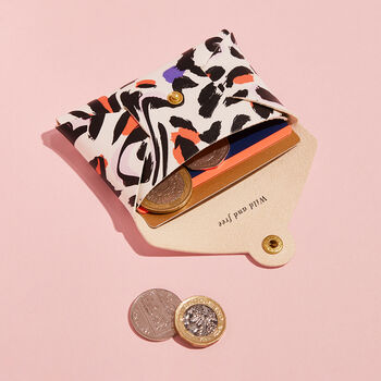 Personalised Abstract Animal Print Card + Coin Purse, 2 of 6