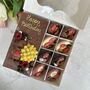 Happy Birthday Chocolate Bear, Personalised Tulips Gift, thumbnail 1 of 9