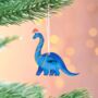 Personalised Dinosaur Christmas Tree Decoration, thumbnail 2 of 6