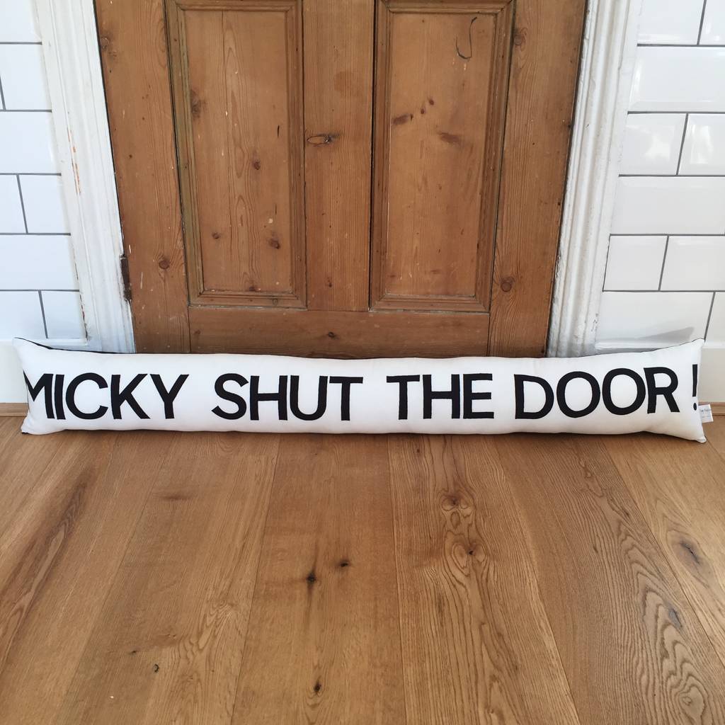 draft excluder wooden door