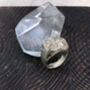 Sterling Silver Textured Signet Style Ring, thumbnail 4 of 11