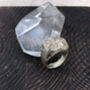 Sterling Silver Textured Signet Style Ring, thumbnail 4 of 11