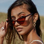 Tortoise Shell Classic Cat Eye Sunglasses, thumbnail 2 of 3