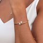 Hope Round Pearl Bypass Bangle, thumbnail 3 of 3