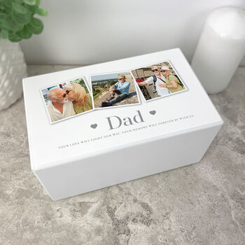 Personalised Three Photo Cremation Urn For Ashes 1440ml, 2 of 10