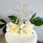 Personalised Wooden Name And Age Cake Topper Birthday, thumbnail 2 of 4