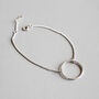 Sterling Silver Circle Charm Bracelet, thumbnail 1 of 4