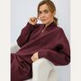 Margot Sweatshirt In Burgundy, thumbnail 1 of 6