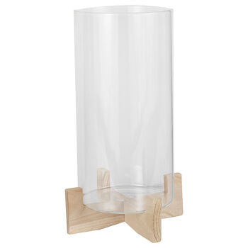 Glass Church Wooden Candle Holder, 2 of 4