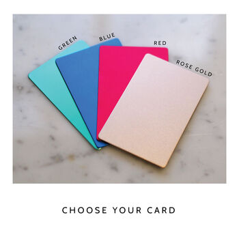 Personalised Engraved Message Keepsake Card, 7 of 8