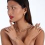 Multi Finish Hula Necklace Sterling Silver Gold Vermeil, thumbnail 8 of 8