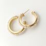 The Alex Gold Plated Hoop Earrings, thumbnail 2 of 4