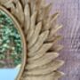 25cm Gold Sunburst Mirror Small Round Starburst Wall Mirror, thumbnail 3 of 7