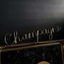 Champagne Gold Wire Word Sign, thumbnail 2 of 3