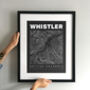 Whistler Blackcomb Contours Art Print, thumbnail 3 of 6