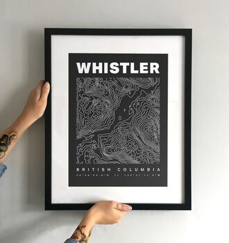 Whistler Blackcomb Contours Art Print, 3 of 6